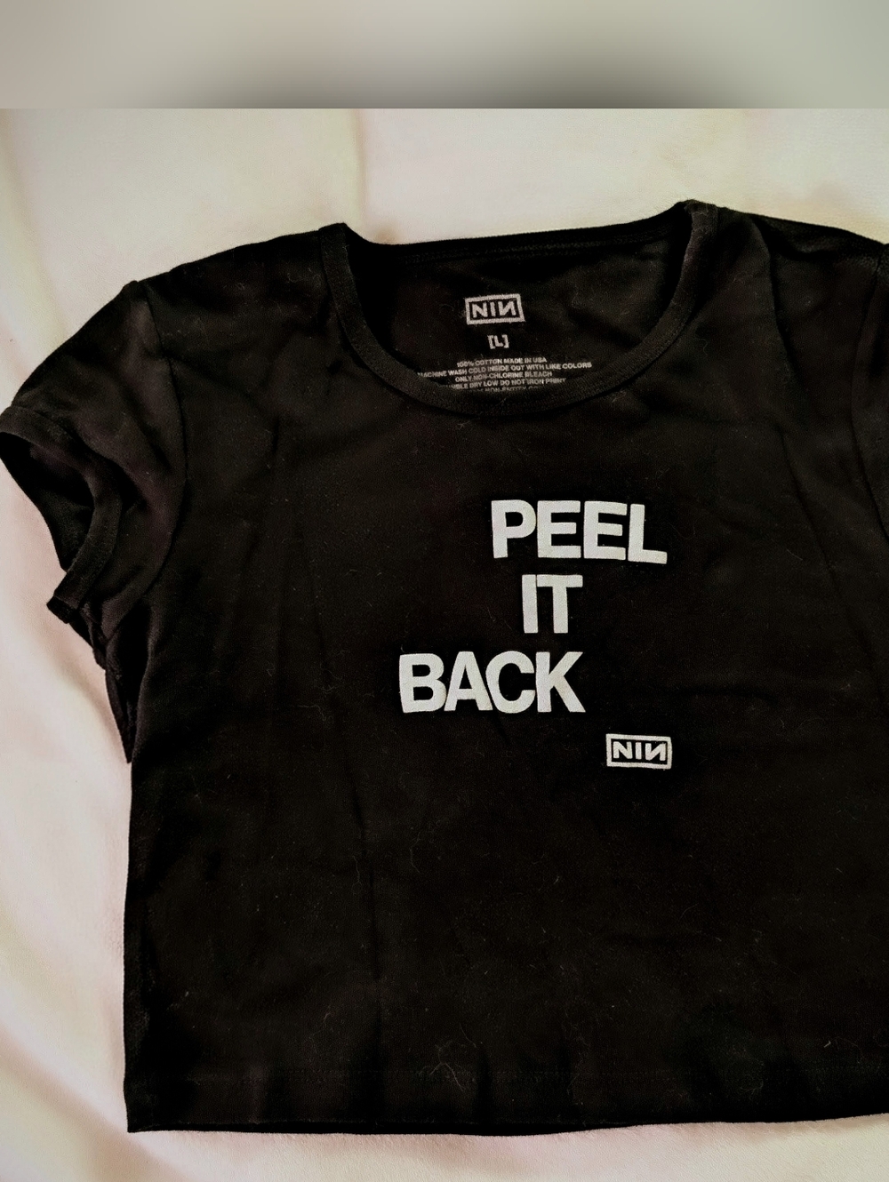 Nine Inch Nails Peel it Back 2025 baby tee